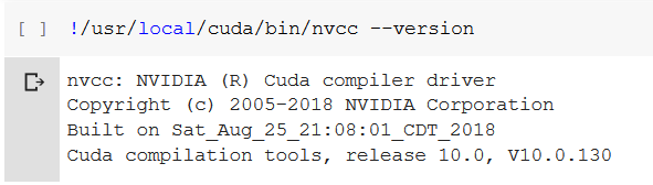 nvcc version preinstalled